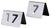 Tischnummernschild ausgestanzt verschiedene Nummern